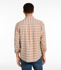Men's Brushed Jaspé Twill Shirt, Plaid, Traditional Untucked Fit | L.L.Bean