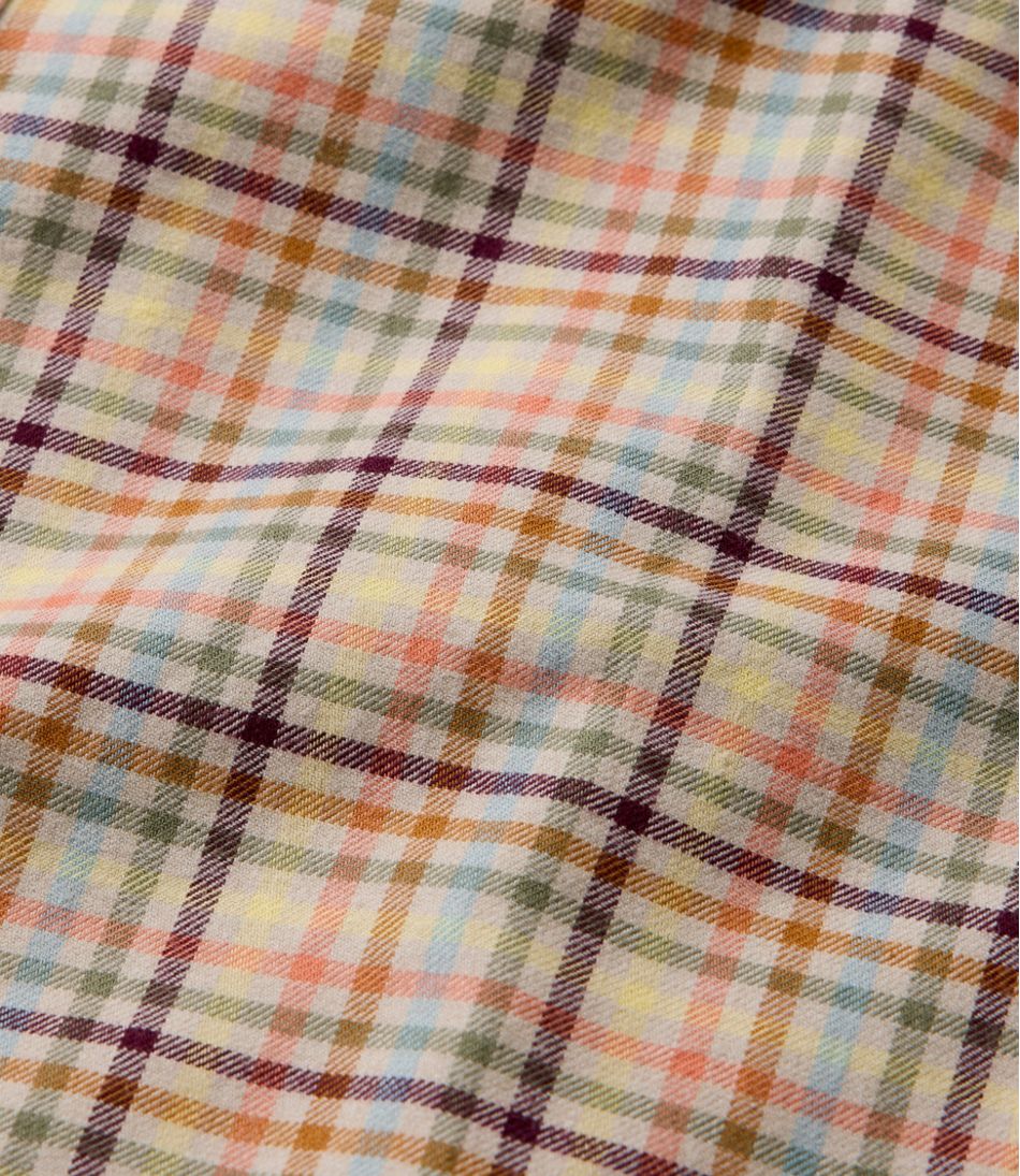 Men's Brushed Jaspé Twill Shirt, Plaid, Traditional Untucked Fit | L.L.Bean