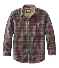Men's Sherpa-Lined Scotch Plaid Shirt, Slightly Fitted | L.L.Bean