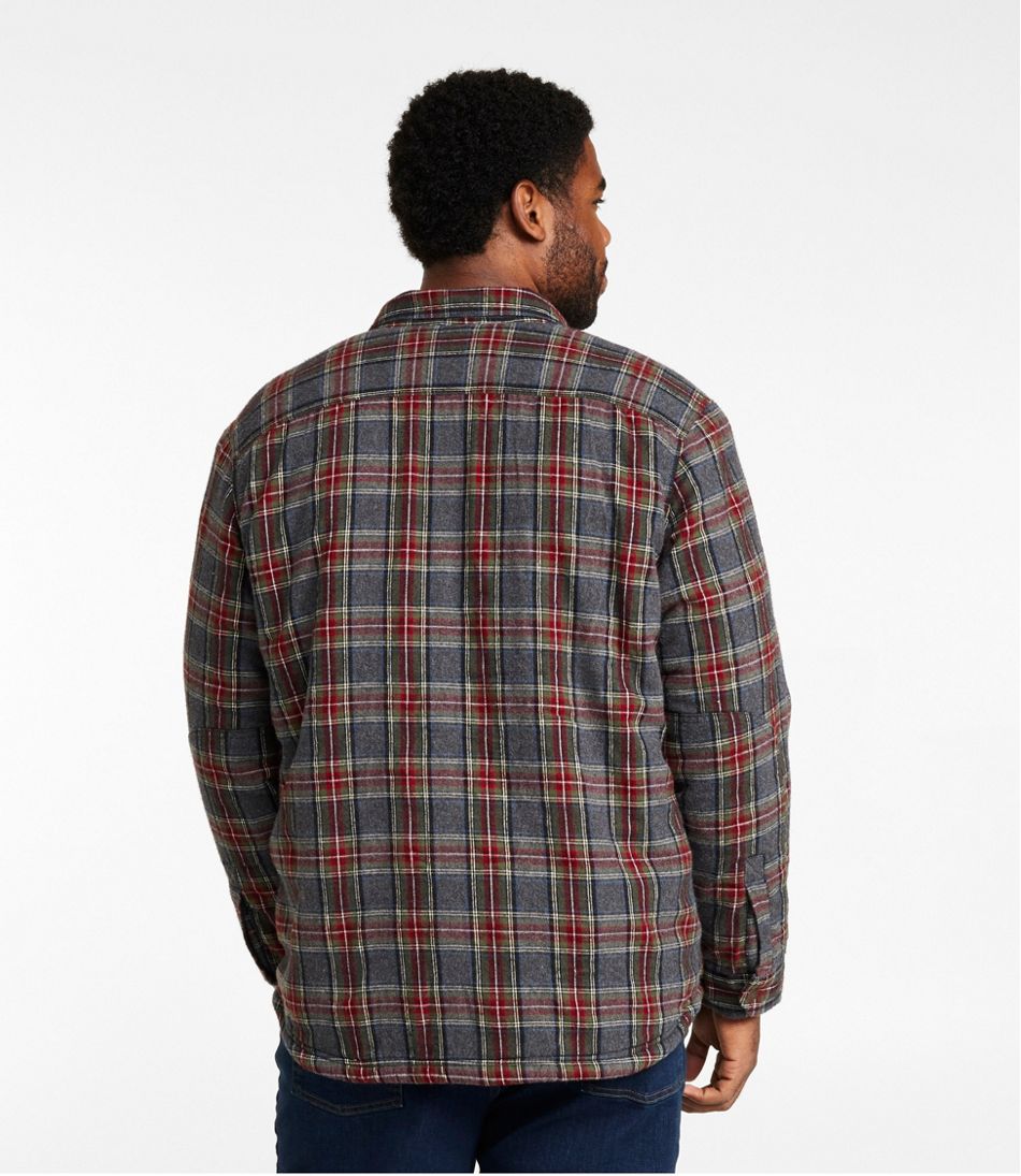Men's Sherpa-Lined Scotch Plaid Shirt, Slightly Fitted | L.L.Bean