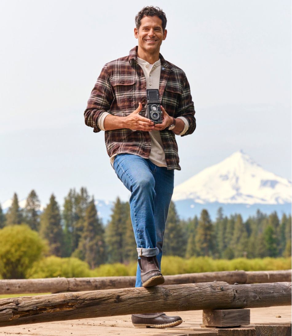 Men's Stonecoast Hemp Shirt, Long-Sleeve, Slightly Fitted Untucked Fit | L.L.Bean