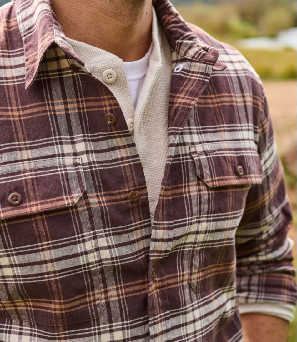 Men's Stonecoast Hemp Shirt, Long-Sleeve, Slightly Fitted Untucked Fit | L.L.Bean