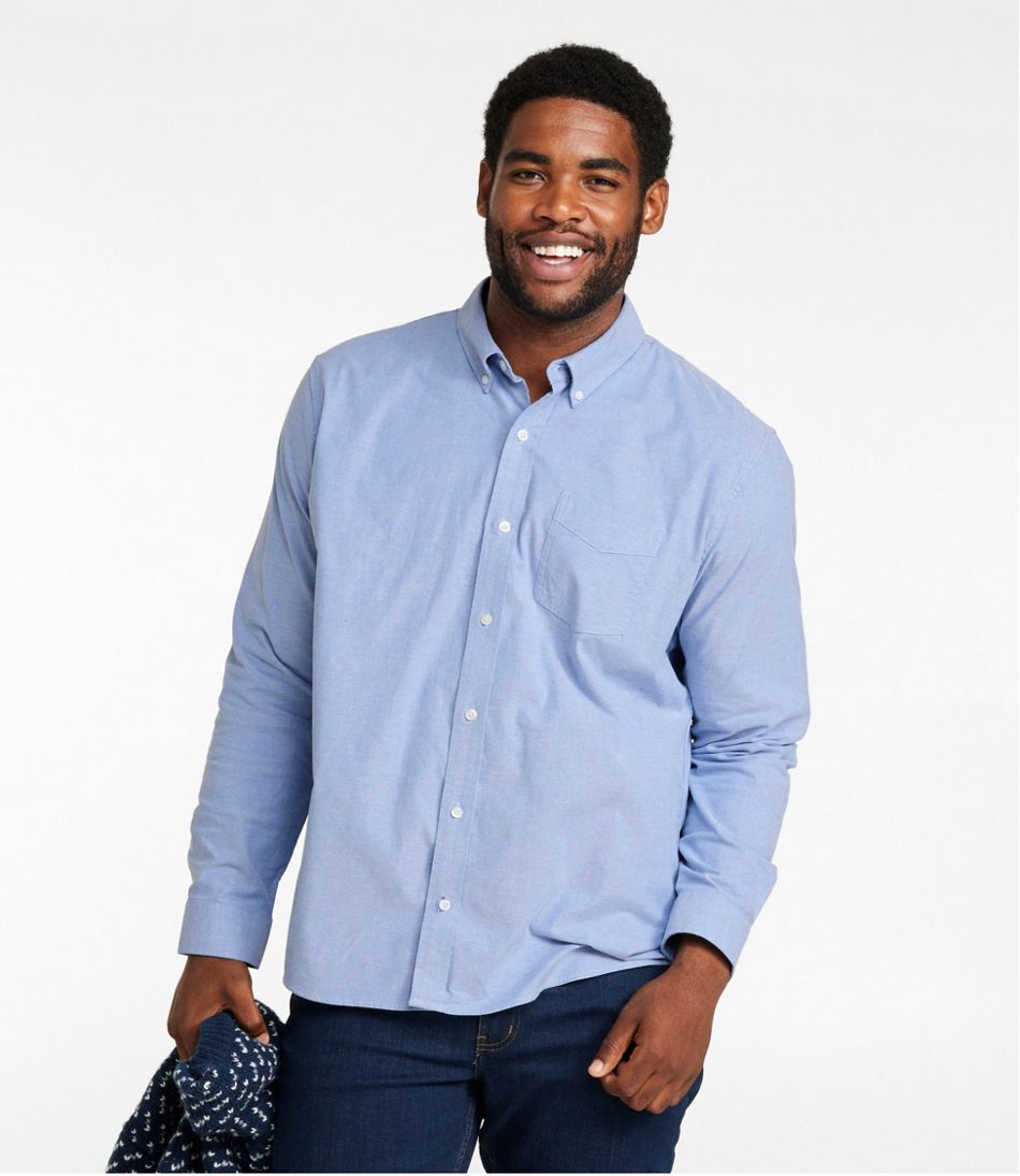 Men's Comfort Stretch® Oxford Shirt, Slightly Fitted Untucked Fit | L.L.Bean