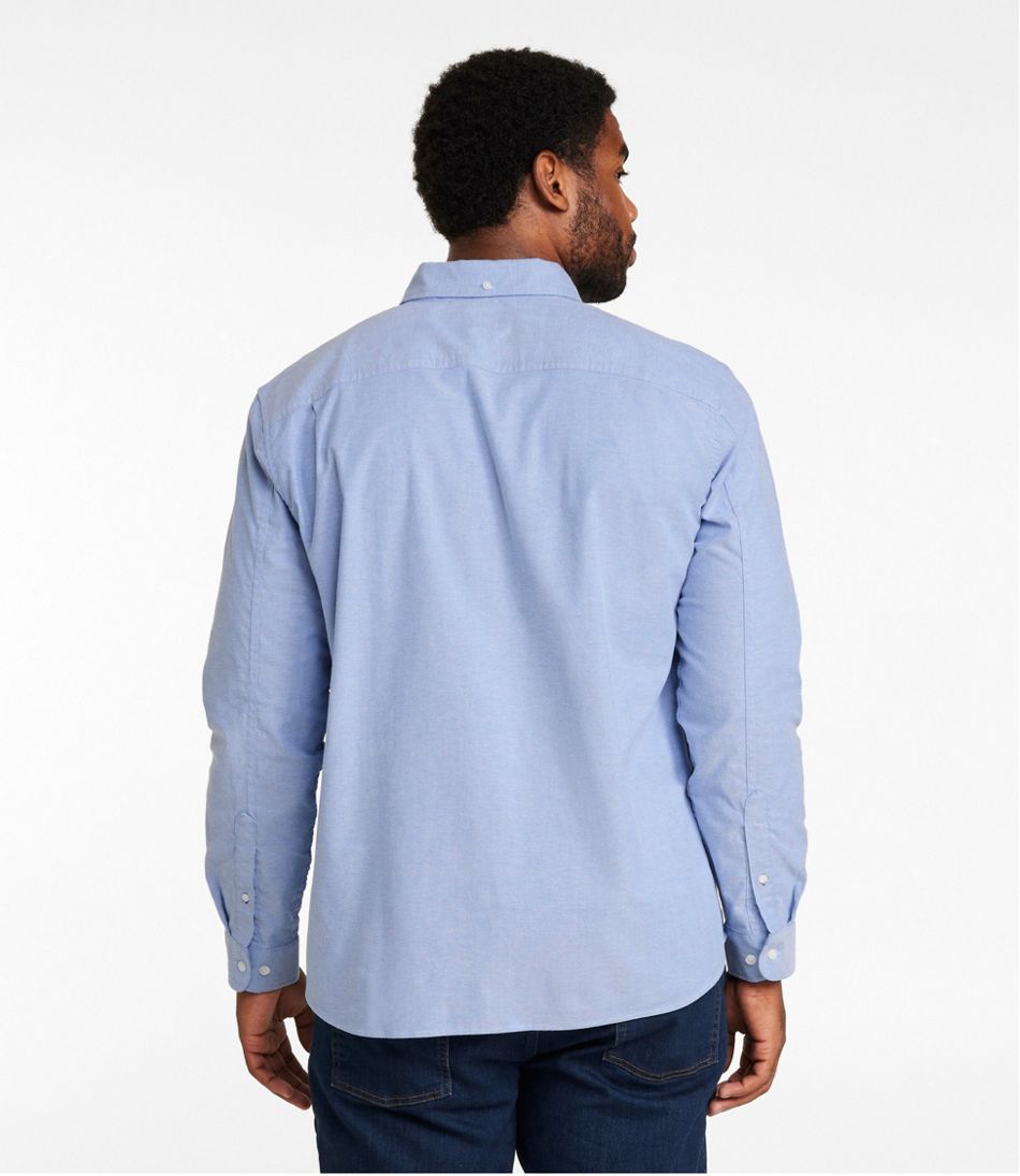Men's Comfort Stretch® Oxford Shirt, Slightly Fitted Untucked Fit | L.L.Bean