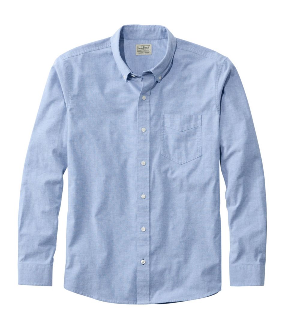 Men's Comfort Stretch® Oxford Shirt, Slightly Fitted Untucked Fit | L.L.Bean