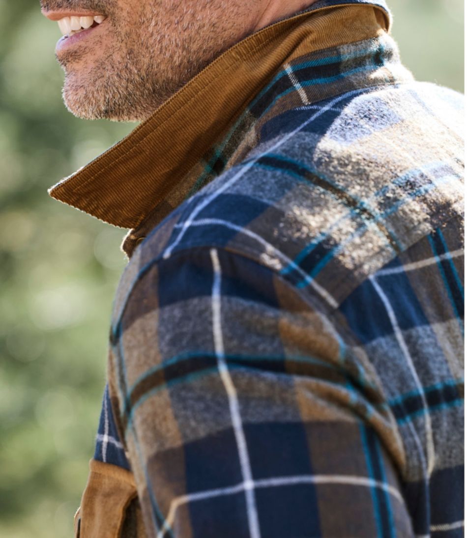Men's Scotch Plaid Flannel Shirt, Snap-Front, Slightly Fitted Untucked Fit | L.L.Bean