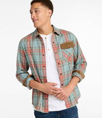 Men's Scotch Plaid Flannel Shirt, Snap-Front, Slightly Fitted Untucked Fit | L.L.Bean