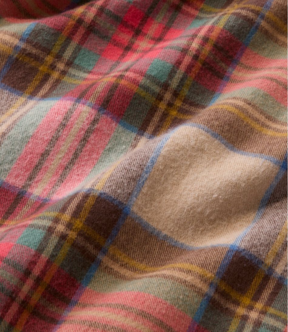 Men's Scotch Plaid Flannel Shirt, Snap-Front, Slightly Fitted Untucked Fit | L.L.Bean