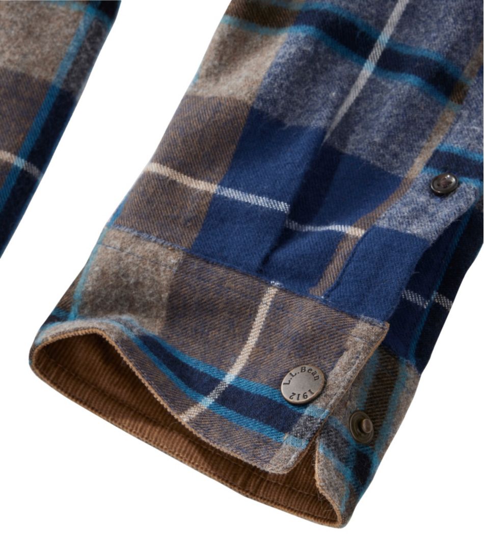 Men's Scotch Plaid Flannel Shirt, Snap-Front, Slightly Fitted Untucked Fit | L.L.Bean