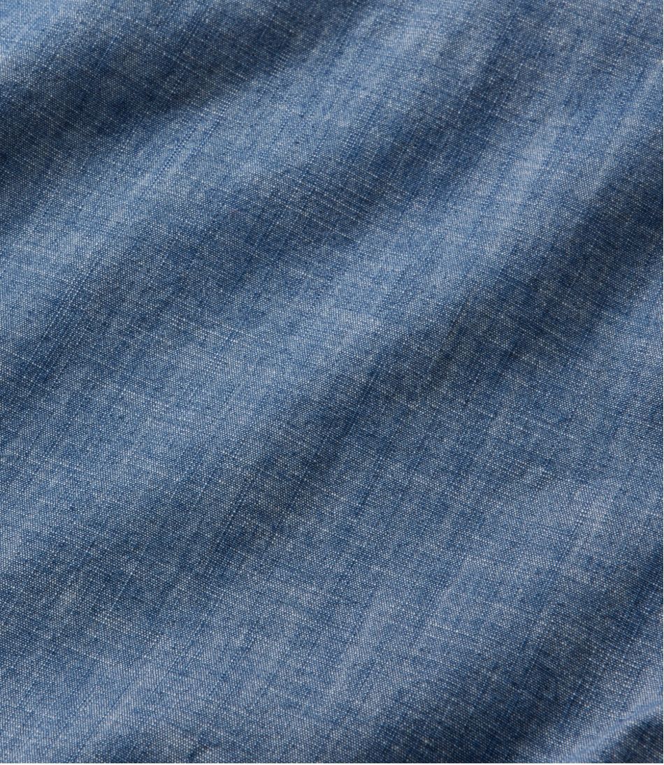 Men's Comfort Stretch® Chambray Shirt, Traditional Untucked Fit, Long-Sleeve | L.L.Bean