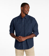 Men's Bean's Moleskin Shirt, Slightly Fitted Untucked Fit | L.L.Bean