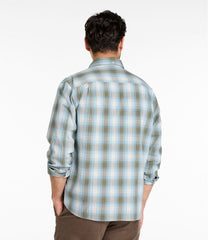 Men's Comfort Stretch® Chambray Shirt, Traditional Untucked Fit, Long-Sleeve, Print | L.L.Bean