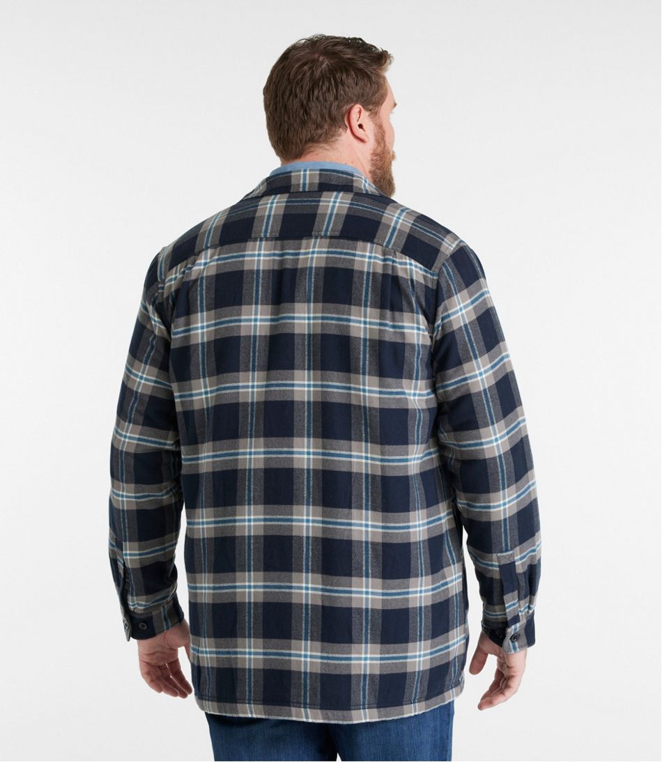 Men's Fleece-Lined Flannel Shirt, Traditional Fit | L.L.Bean