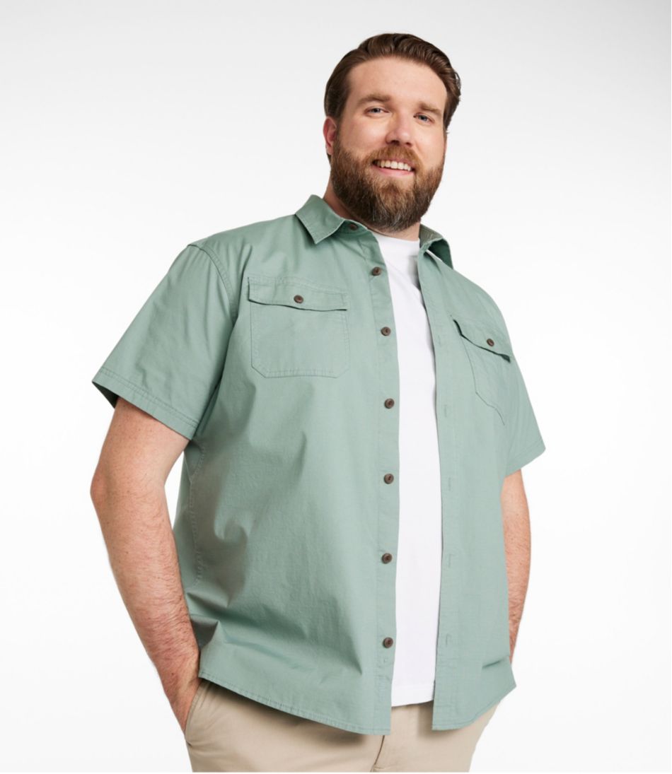 Men's Riverton Ripstop Shirt, Short-Sleeve, Traditional Untucked Fit | L.L.Bean