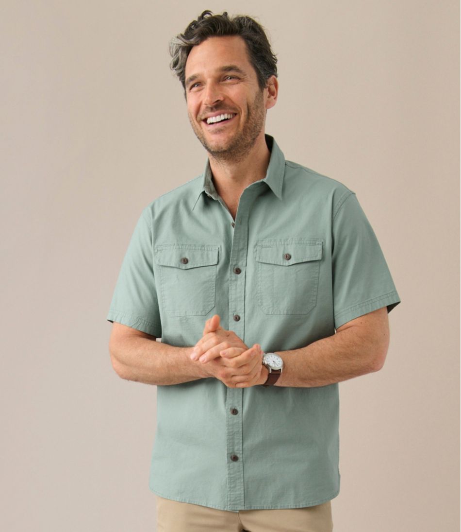 Men's Riverton Ripstop Shirt, Short-Sleeve, Traditional Untucked Fit | L.L.Bean
