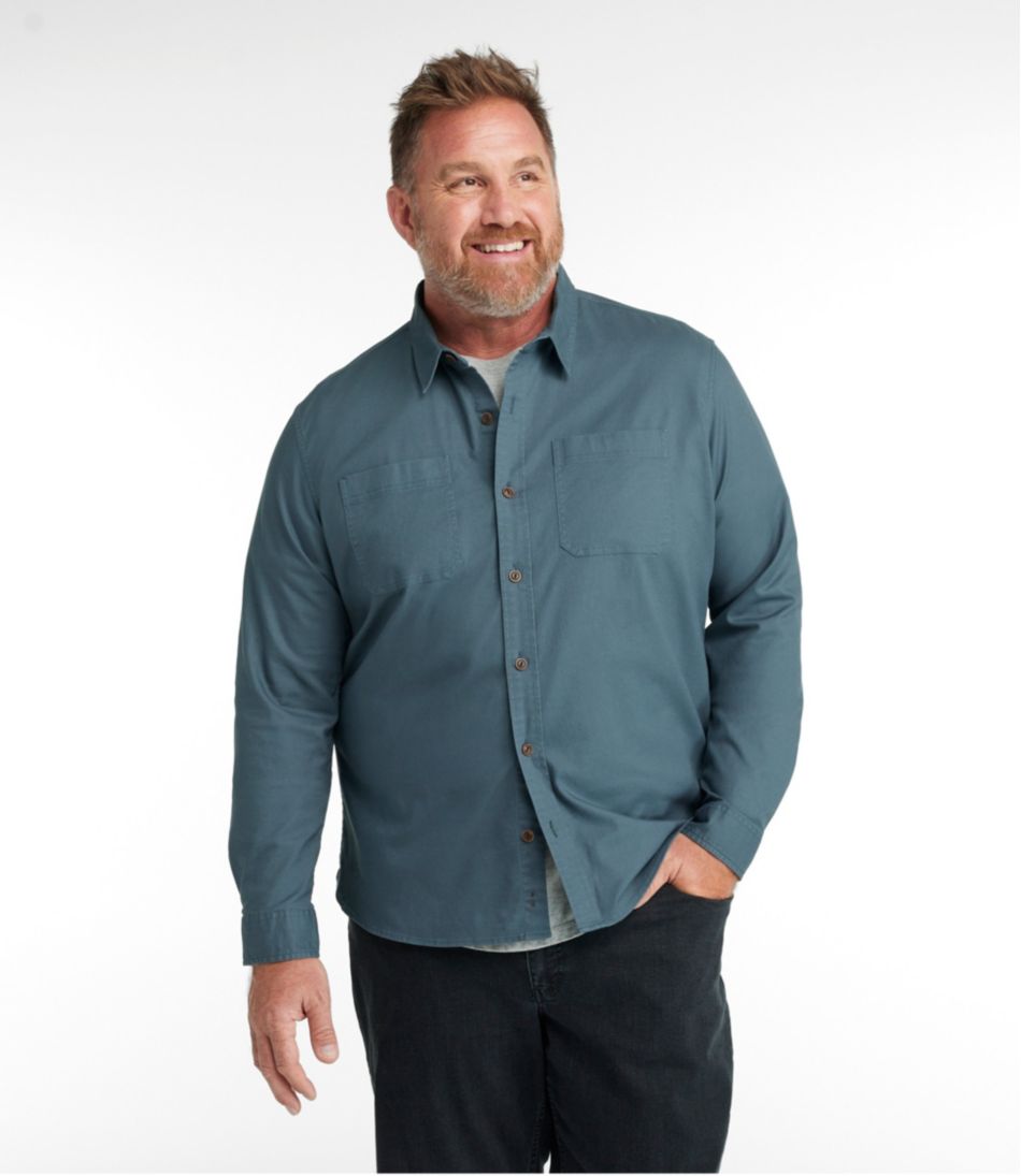 Men's BeanFlex® Twill Shirt, Slightly Fitted Untucked Fit, Long-Sleeve | L.L.Bean