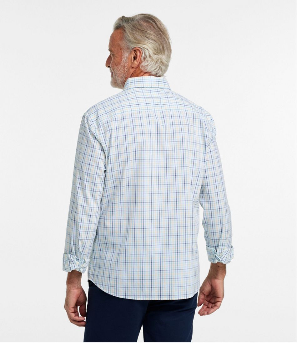 Men's Comfort Stretch Performance® Shirt, Long-Sleeve, Slightly Fitted Untucked Fit, Plaid | L.L.Bean