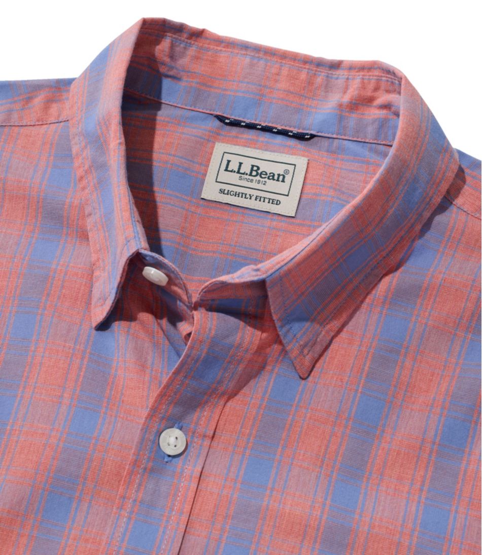 Men's Comfort Stretch Performance® Shirt, Long-Sleeve, Slightly Fitted Untucked Fit, Plaid | L.L.Bean