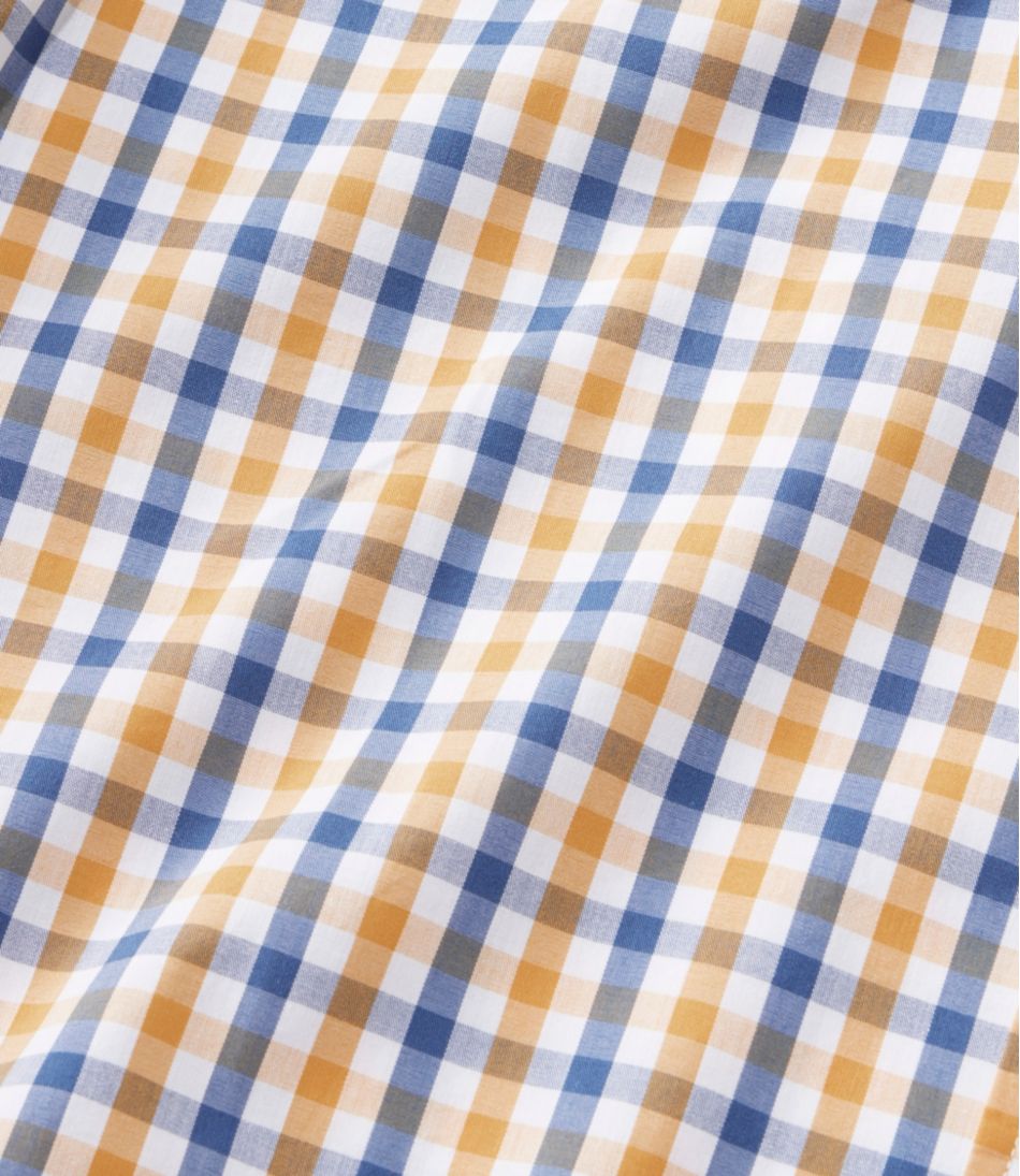 Men's Comfort Stretch Performance® Shirt, Short-Sleeve, Slightly Fitted Untucked Fit, Plaid | L.L.Bean