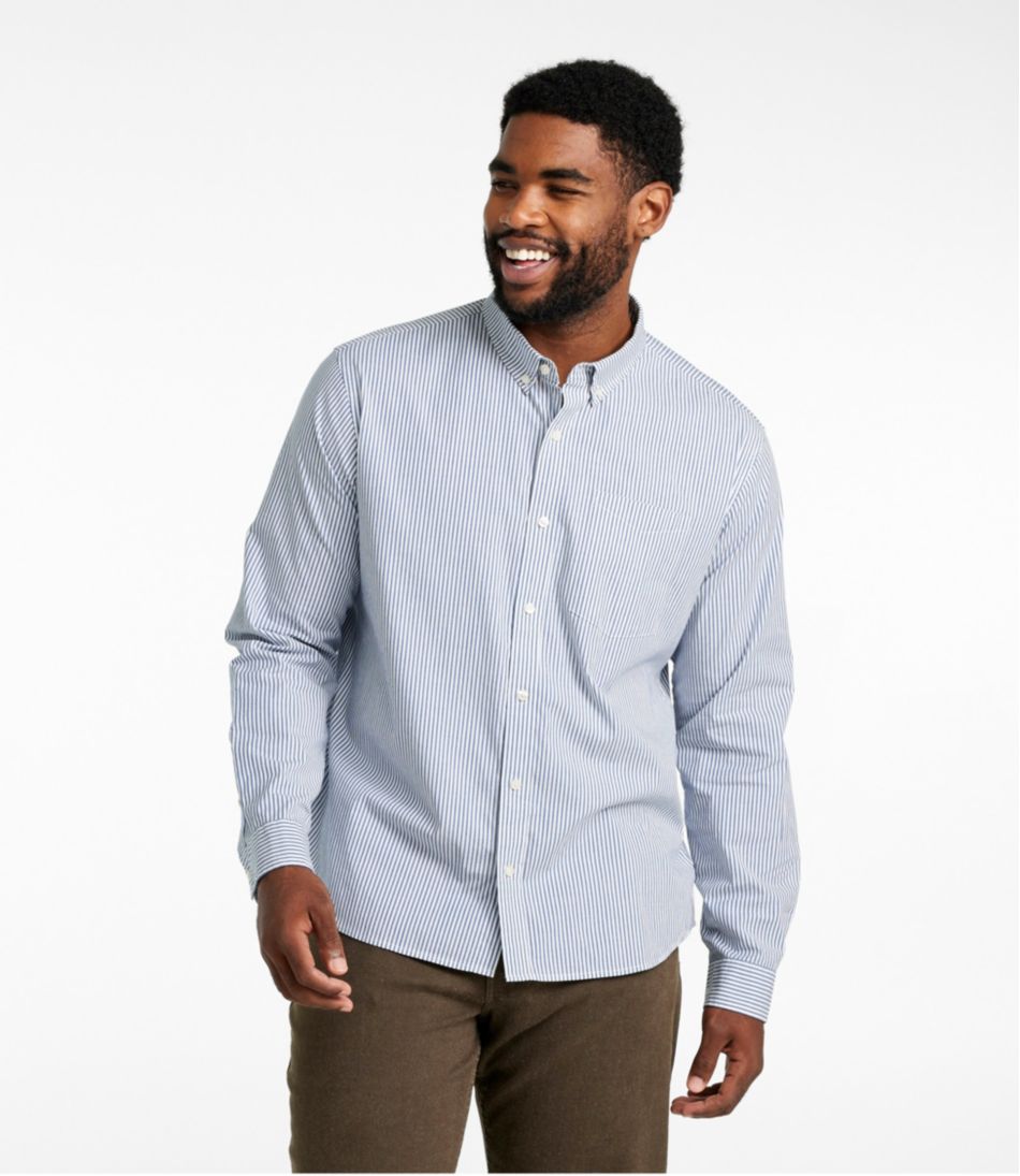 Men's Signature Stretch Poplin Shirt, Long-Sleeve, Slim Fit | L.L.Bean