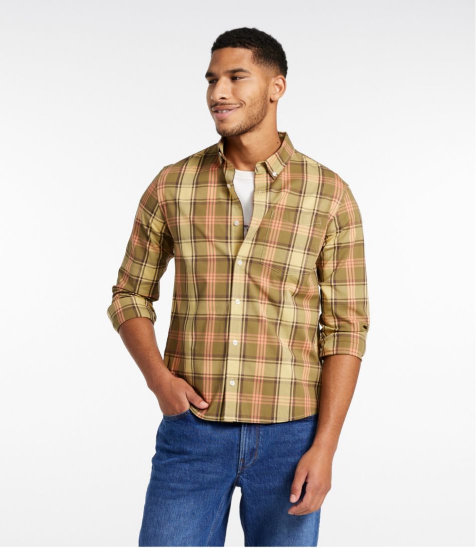 Men's Signature Stretch Poplin Shirt, Long-Sleeve, Slim Fit | L.L.Bean