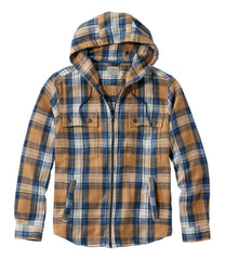 Men's 1912 Field Flannel Shirt, Hooded, Slightly Fitted Untucked Fit, Plaid | L.L.Bean