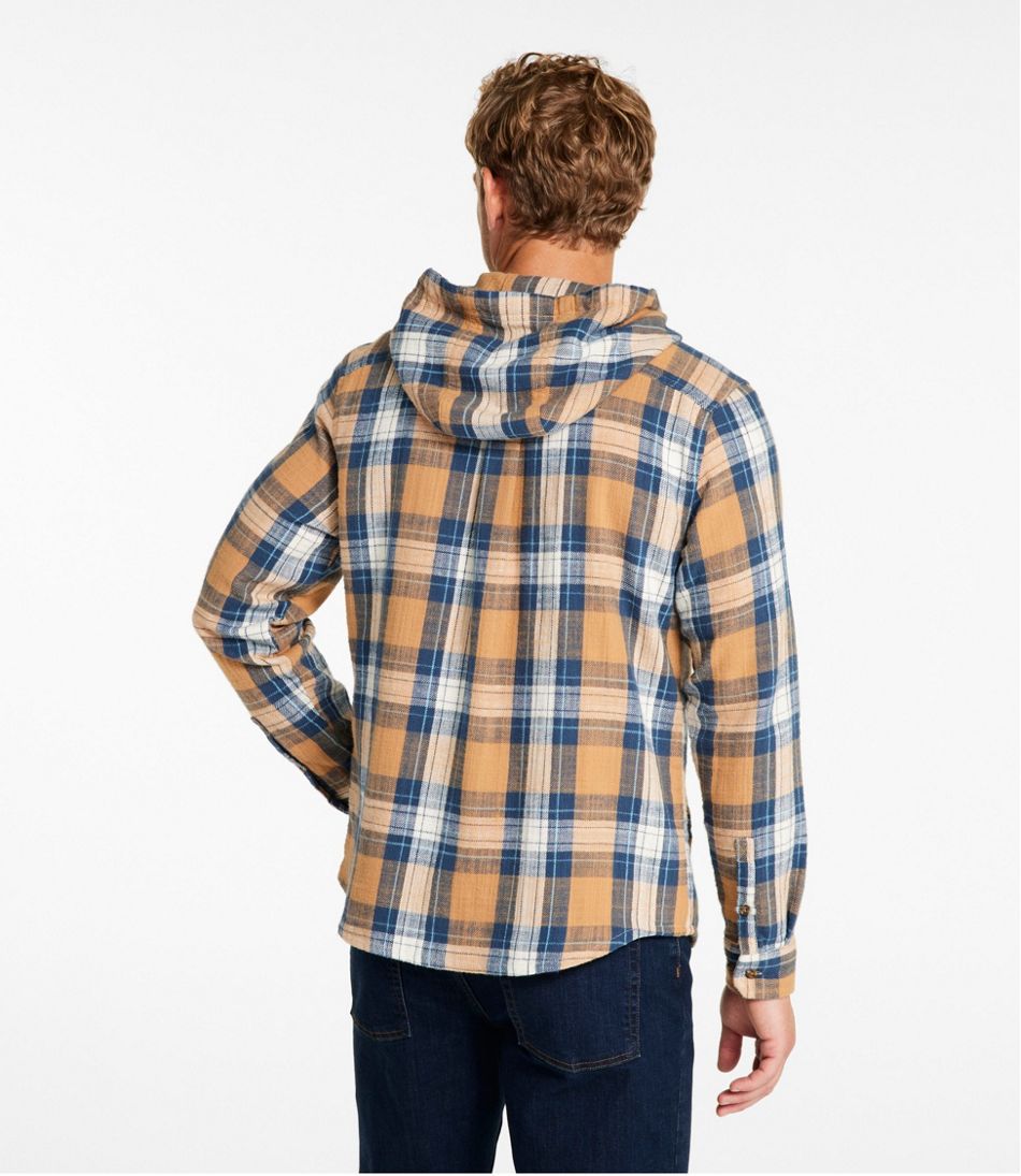 Men's 1912 Field Flannel Shirt, Hooded, Slightly Fitted Untucked Fit, Plaid | L.L.Bean