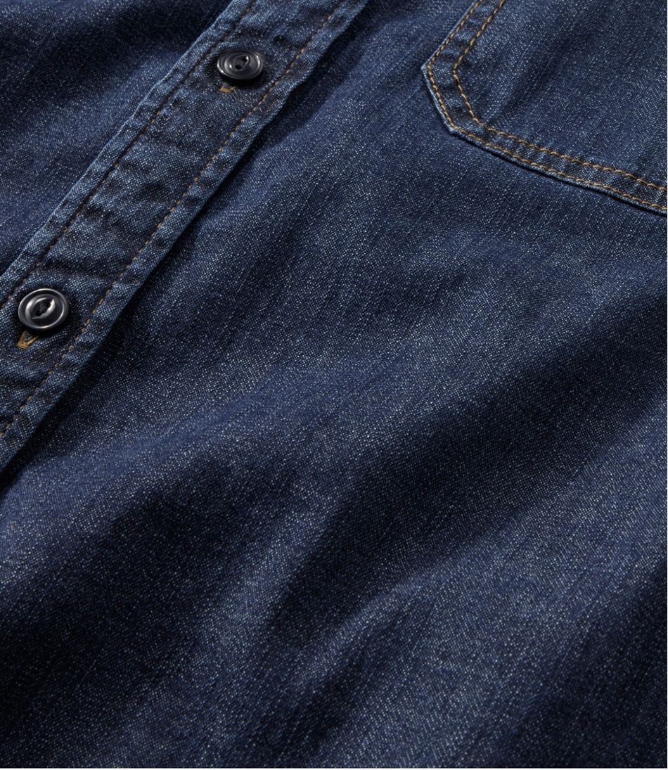 Men's BeanFlex® Denim Shirt, Traditional Untucked Fit | L.L.Bean