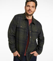 Men's Maine Guide Lightweight Lined Wool Field Shirt, Plaid | L.L.Bean