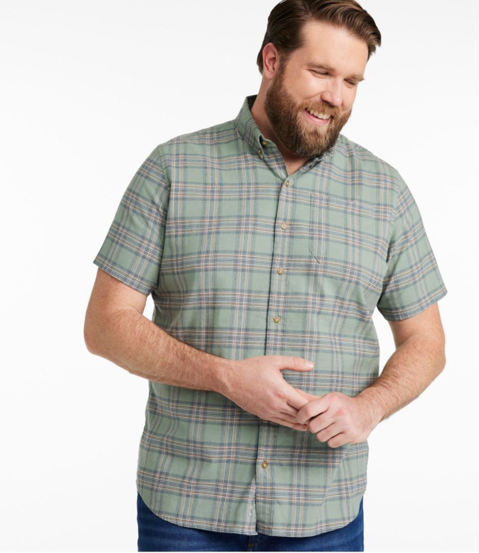 Men's Stonecoast Hemp Shirt, Short-Sleeve, Slightly Fitted Untucked Fit | L.L.Bean