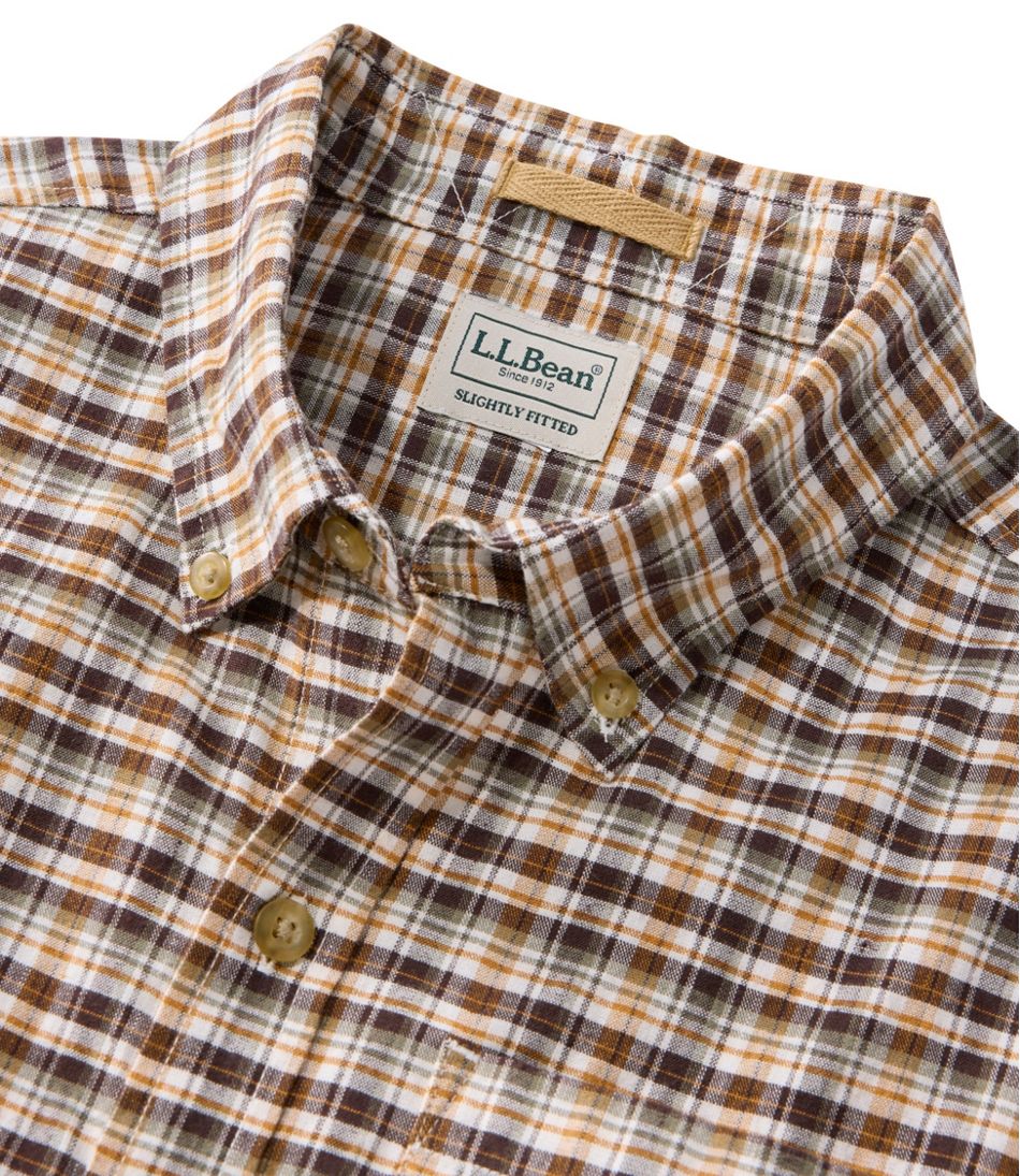 Men's Stonecoast Hemp Shirt, Short-Sleeve, Slightly Fitted Untucked Fit | L.L.Bean