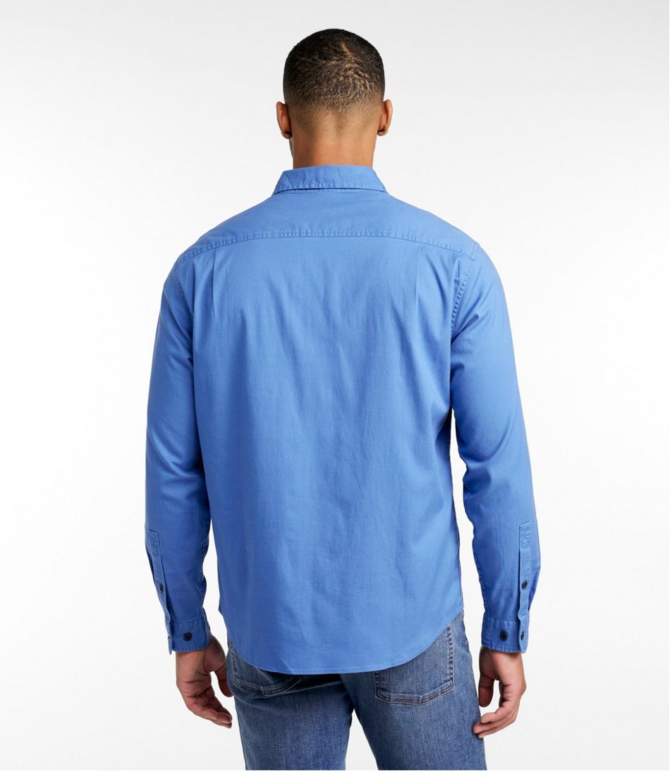 Men's Lakewashed Twill Shirt, Traditional Untucked Fit | L.L.Bean