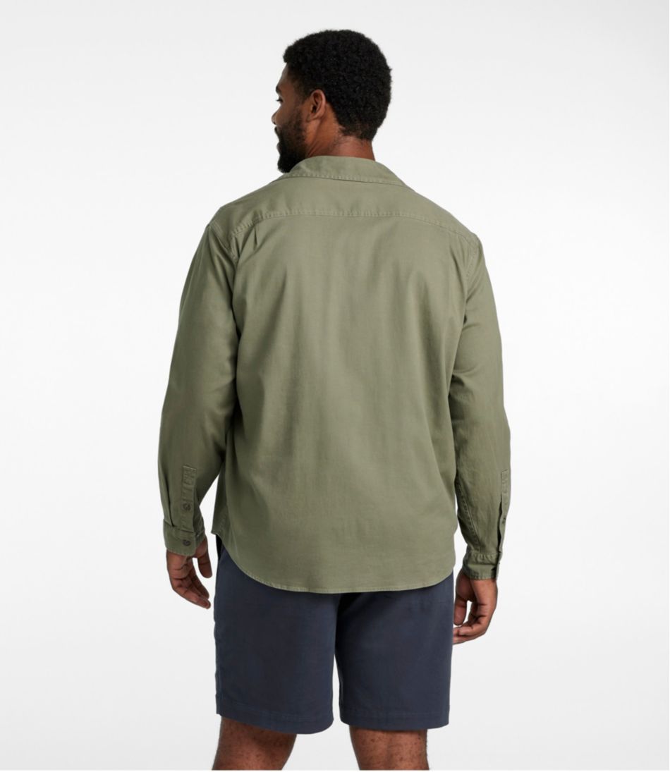 Men's Lakewashed Twill Shirt, Traditional Untucked Fit | L.L.Bean