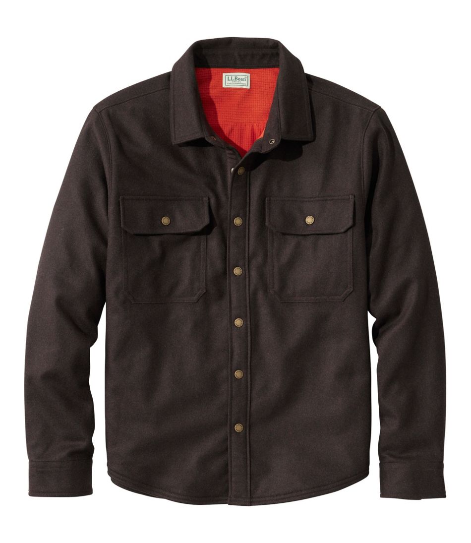 Men's Maine Guide Lightweight Lined Wool Field Shirt | L.L.Bean