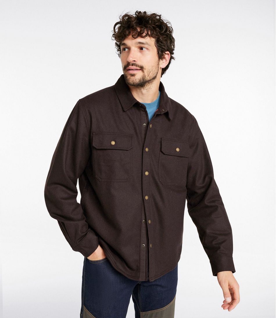 Men's Maine Guide Lightweight Lined Wool Field Shirt | L.L.Bean