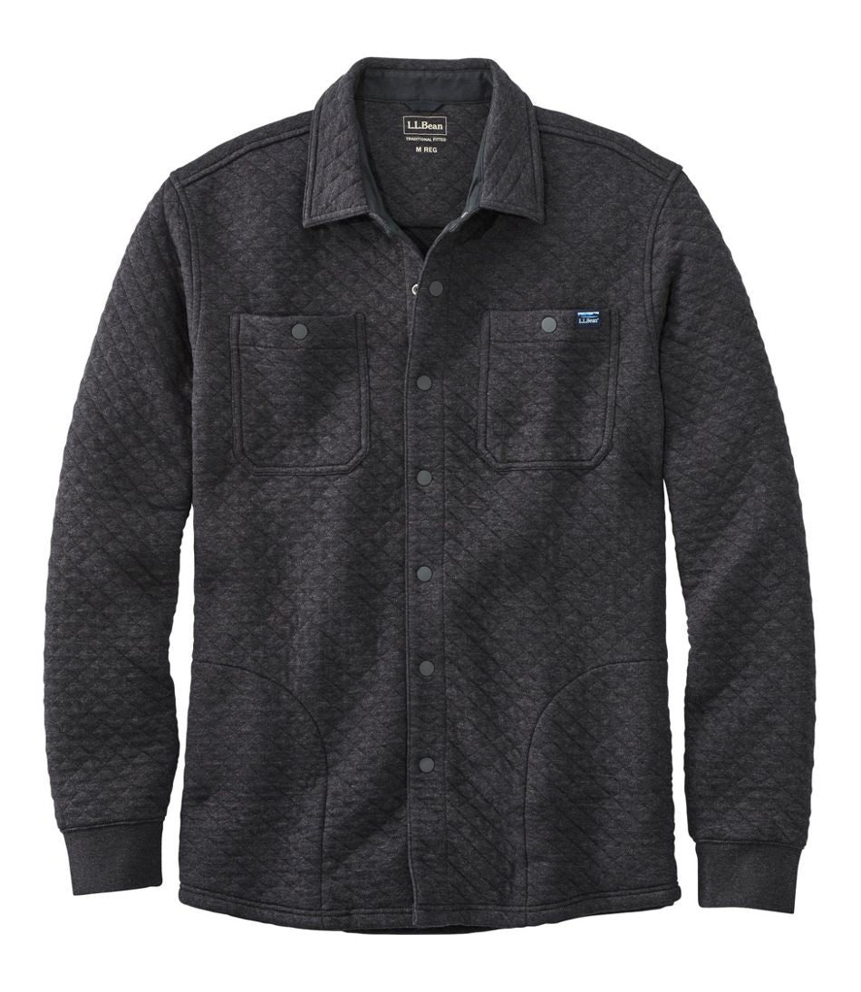 Men's Quilted Sweatshirts, Snap Overshirt | L.L.Bean