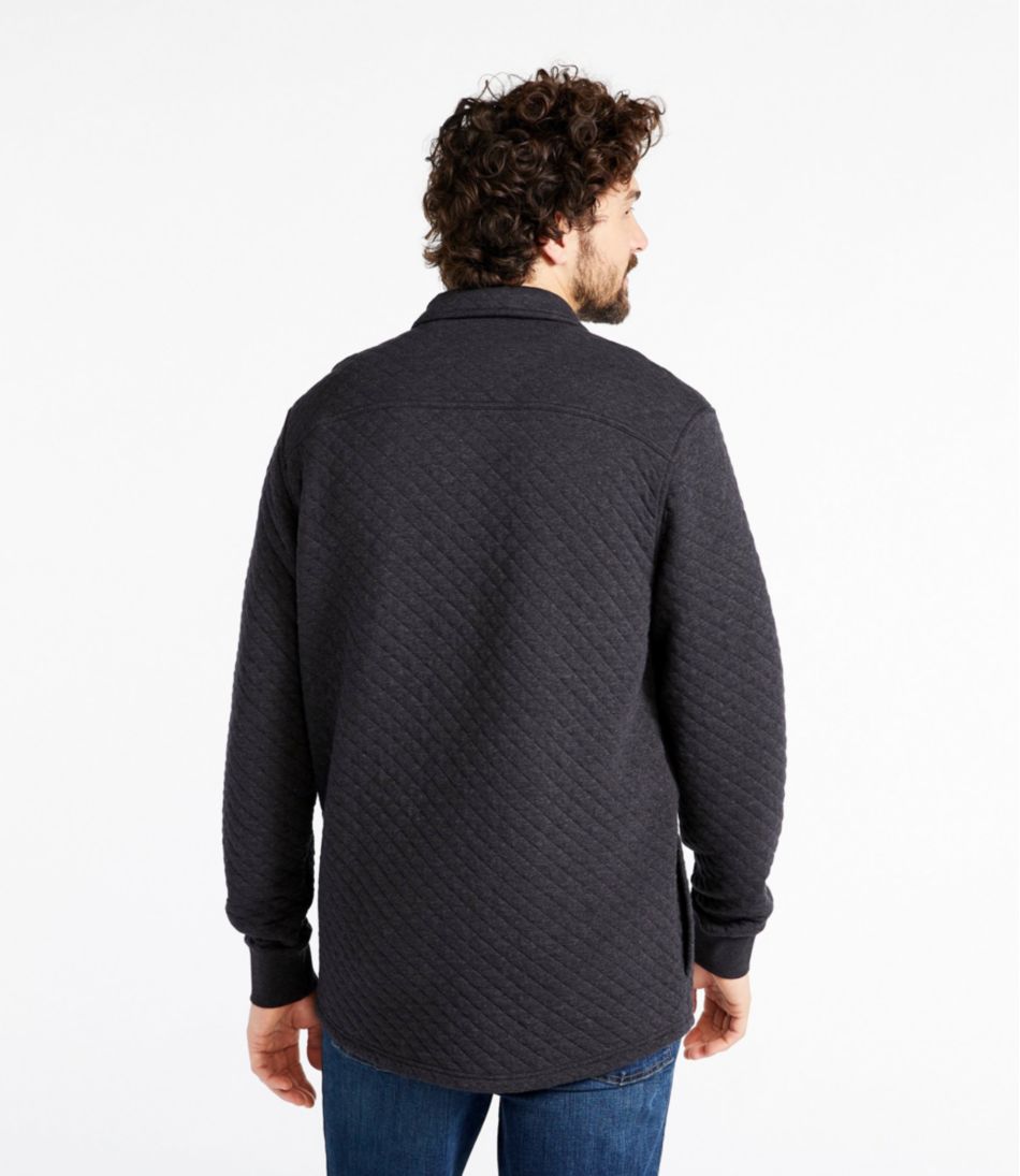 Men's Quilted Sweatshirts, Snap Overshirt | L.L.Bean
