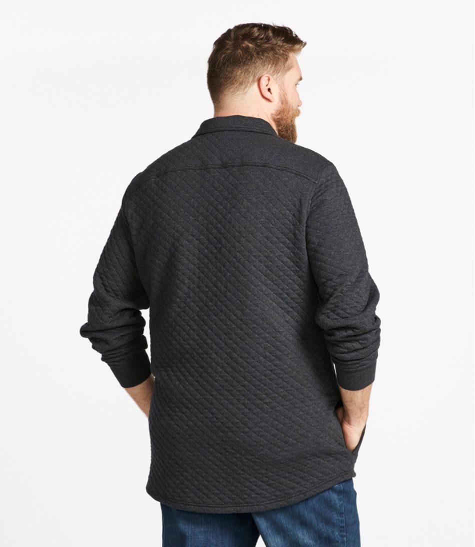 Men's Quilted Sweatshirts, Snap Overshirt | L.L.Bean