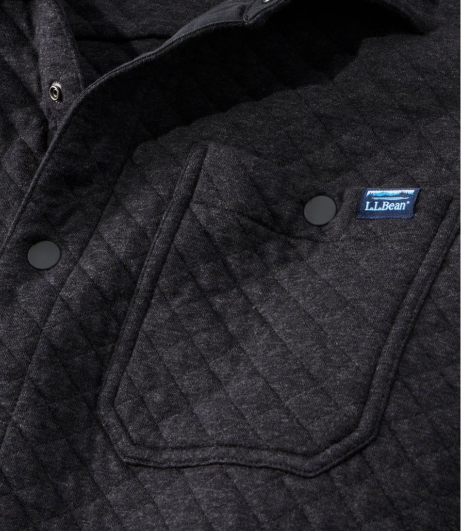 Men's Quilted Sweatshirts, Snap Overshirt | L.L.Bean