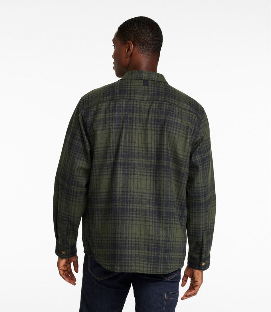 Men's Maine Guide Lightweight Wool Field Shirt, Plaid | L.L.Bean