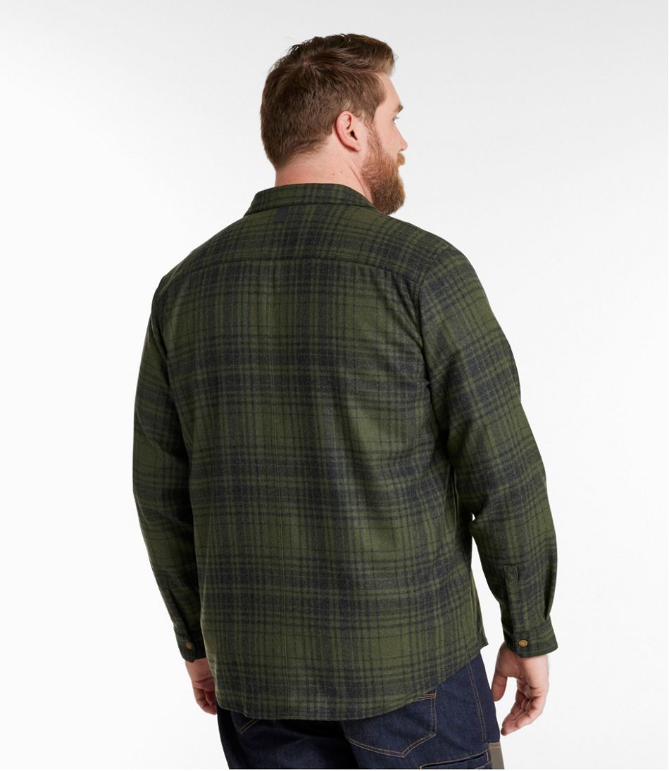 Men's Maine Guide Lightweight Wool Field Shirt, Plaid | L.L.Bean
