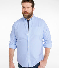 Men's Comfort Stretch Oxford Shirt, Slightly Fitted Untucked Fit, Stripe | L.L.Bean