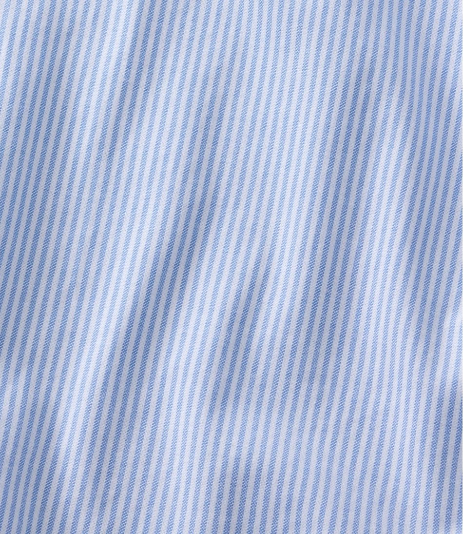 Men's Comfort Stretch Oxford Shirt, Slightly Fitted Untucked Fit, Stripe | L.L.Bean