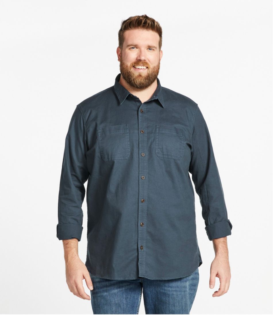Men's BeanFlex® Twill Shirt, Traditional Untucked Fit, Long-Sleeve | L.L.Bean