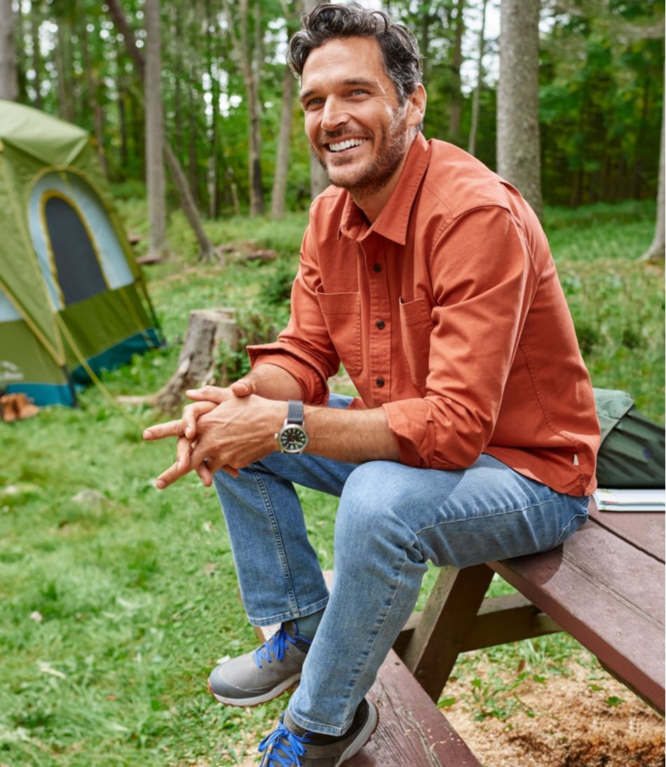 Men's BeanFlex® Twill Shirt, Traditional Untucked Fit, Long-Sleeve | L.L.Bean