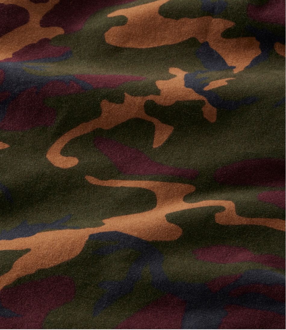 Men's Bean's Moleskin Shirt, Slightly Fitted Untucked Fit, Print | L.L.Bean