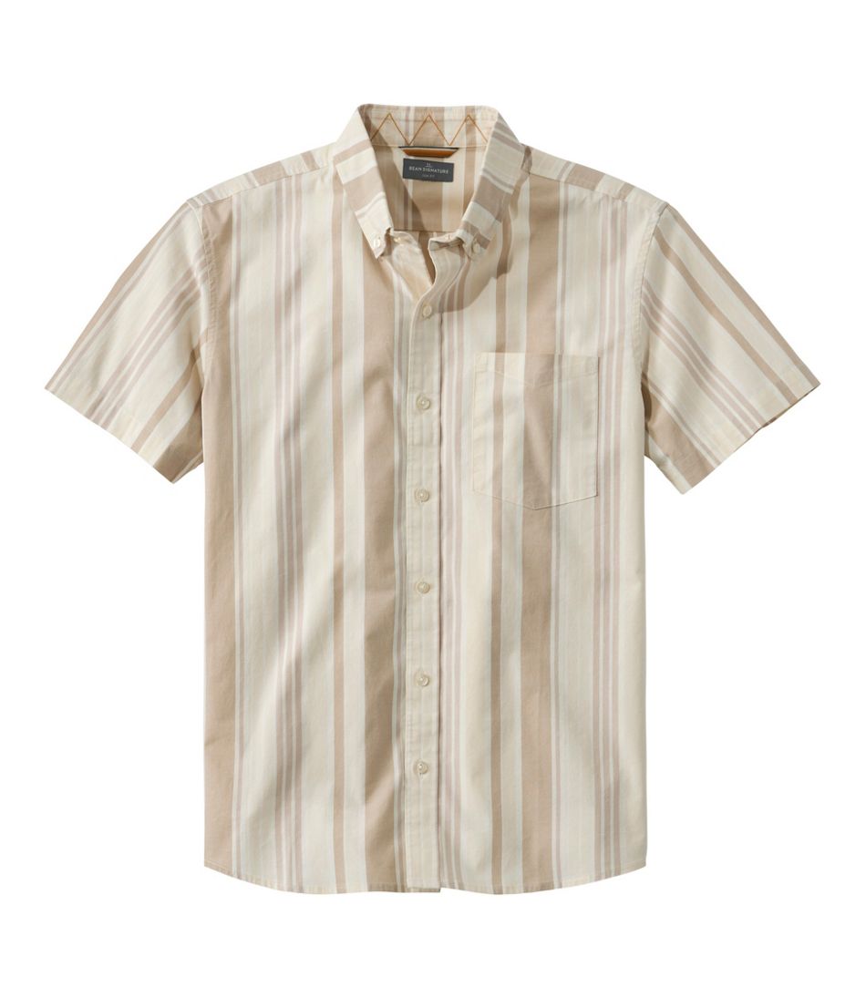 Men's Signature Stretch Poplin Shirt, Short-Sleeve, Slim Fit | L.L.Bean
