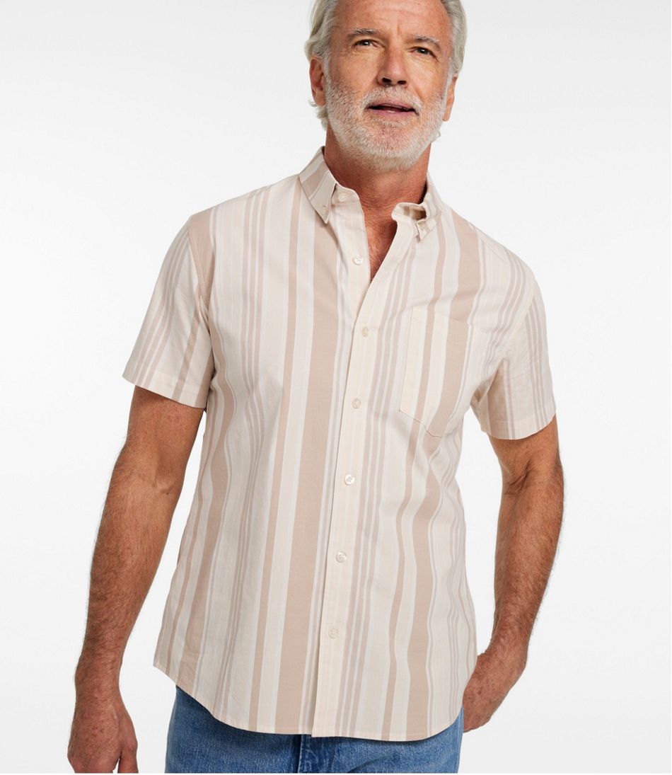 Men's Signature Stretch Poplin Shirt, Short-Sleeve, Slim Fit | L.L.Bean