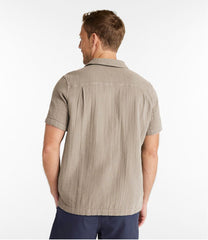 Men's Cloud Gauze Shirt, Short-Sleeve, Slightly Fitted Untucked Fit | L.L.Bean