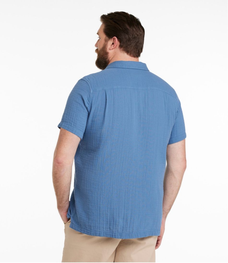 Men's Cloud Gauze Shirt, Short-Sleeve, Slightly Fitted Untucked Fit | L.L.Bean